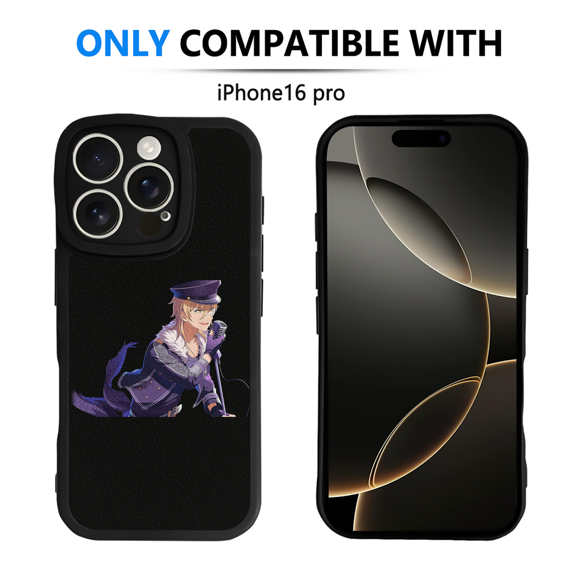 （画像用） あんさんぶるスターズ! Ensemble Stars 【iPhone 16シリーズ対応】シリコンスマホケース（レザー調） 材質：シリコン
